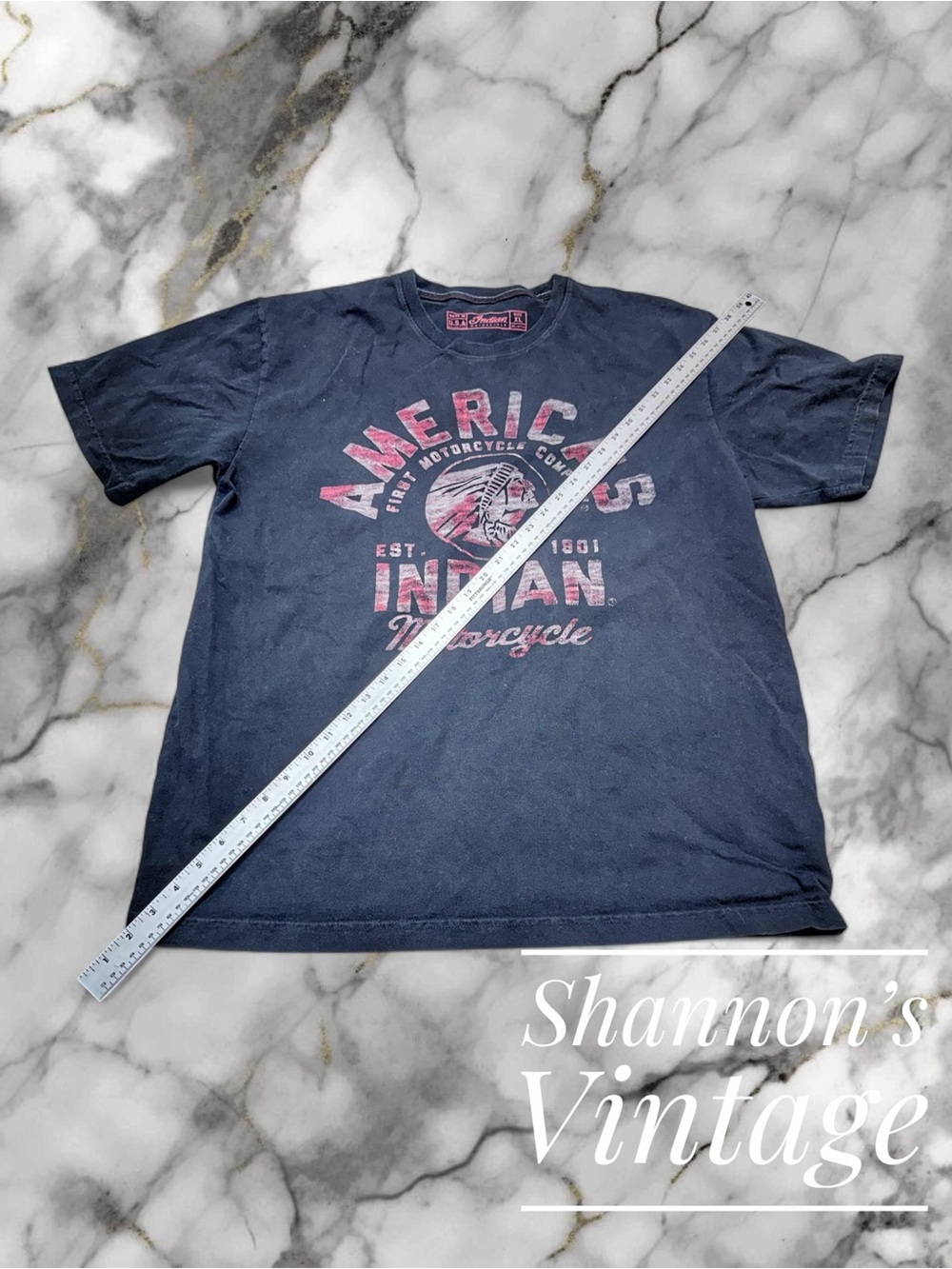 Indian Motorcycle Made in USA sz XL tee A6